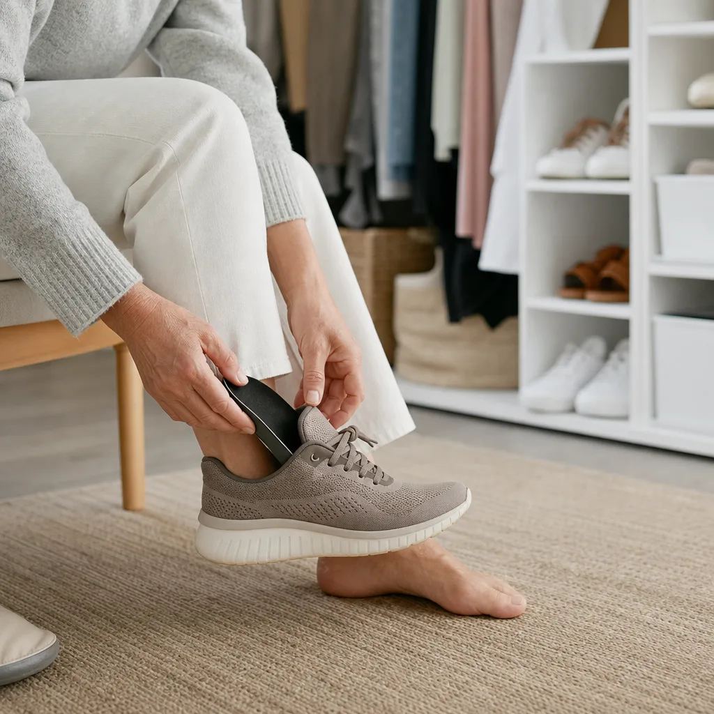 En bredare läst i skon ger tårna mer utrymme.