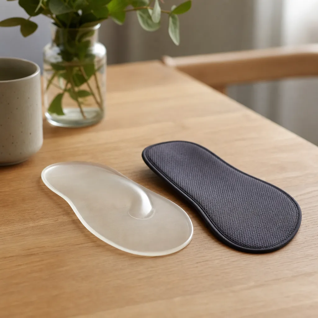 Gel eller textil, materialet avgör hur skyddet känns i skon.