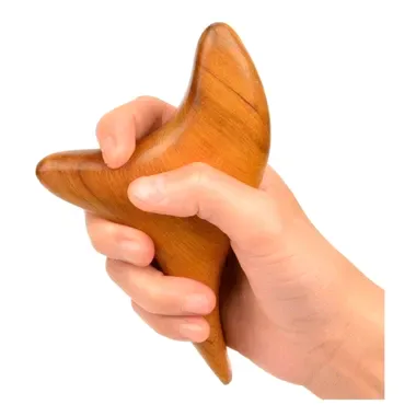 Fotmassageverktyg i kamferträ
